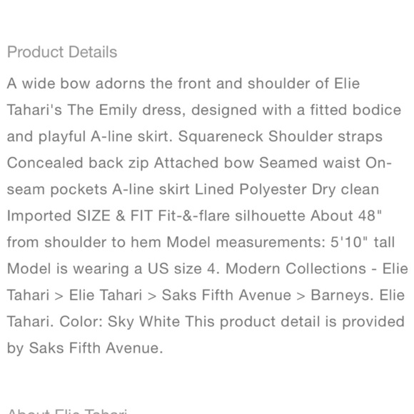 Elie Tahari The Emily Bow Midi Dress - Picture 5 of 7